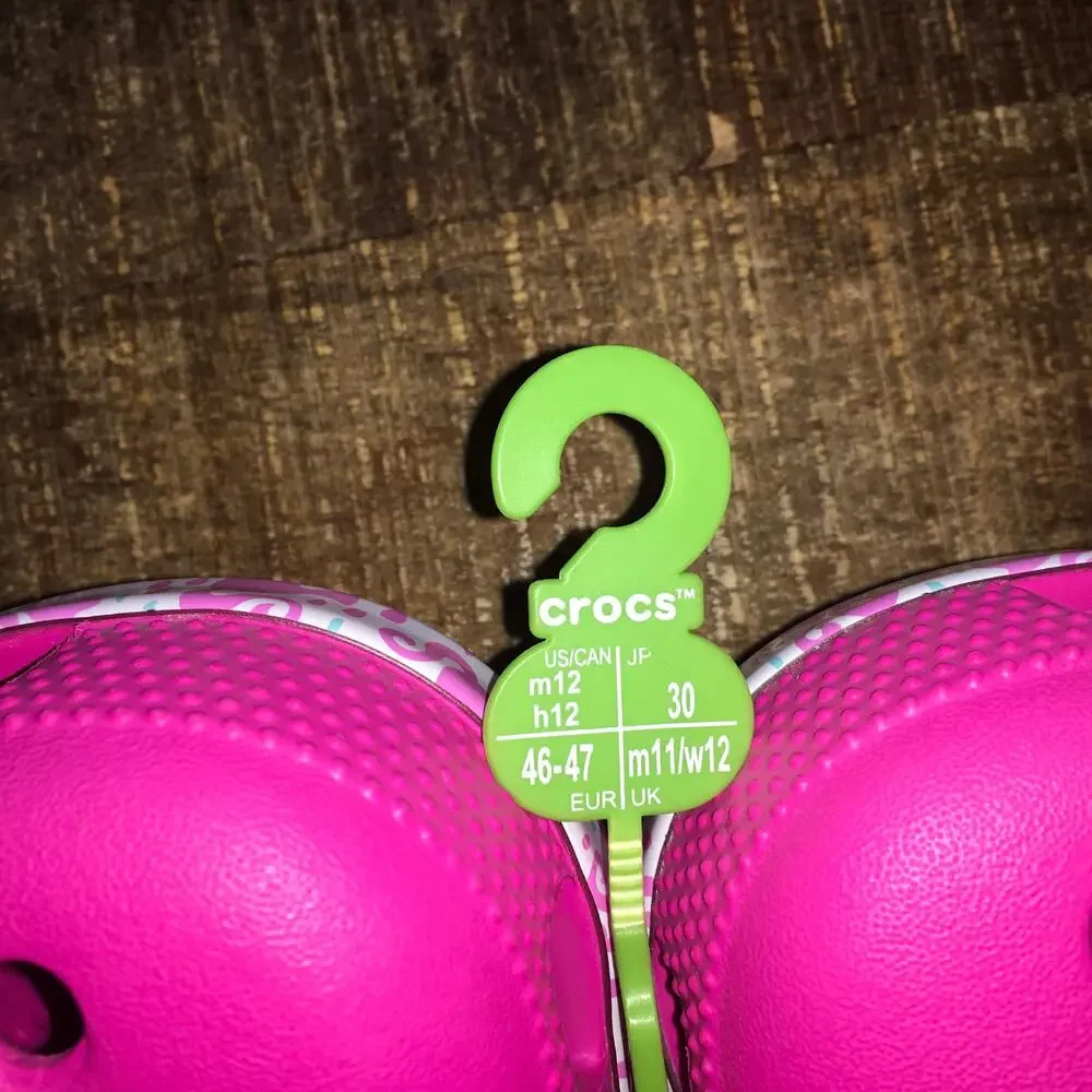 NEW Crocs x Barbie Classic Clog Mens 12 Electric Hot Pink Barbiecore Comfort NWT